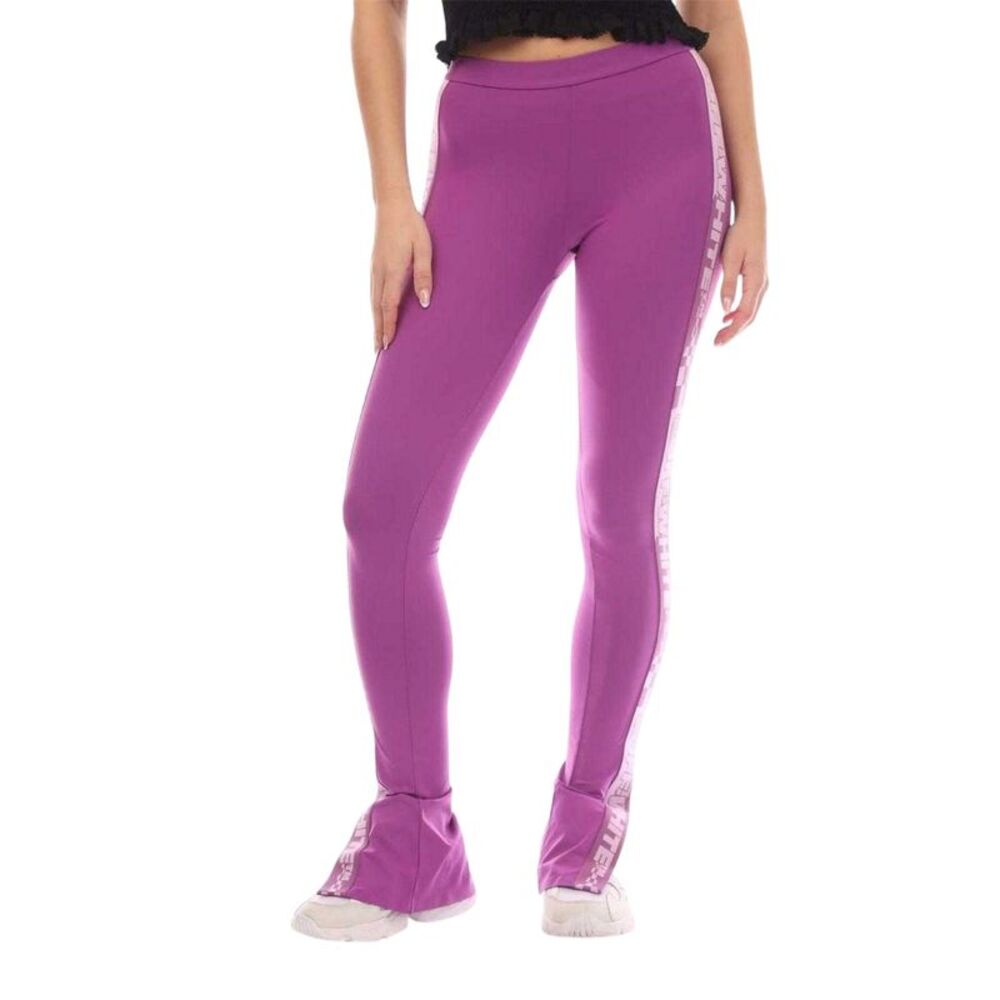 Off White Womens/Ladies Logo Strip Slim Leggings / Pink